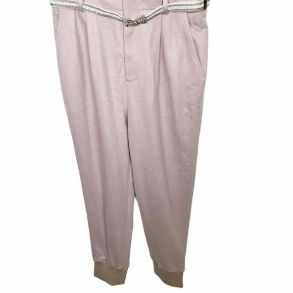 Leur Logette Wool Blend Mauve Strappy Suspender Style Trouser Pants Approx XS - Picture 4 of 13